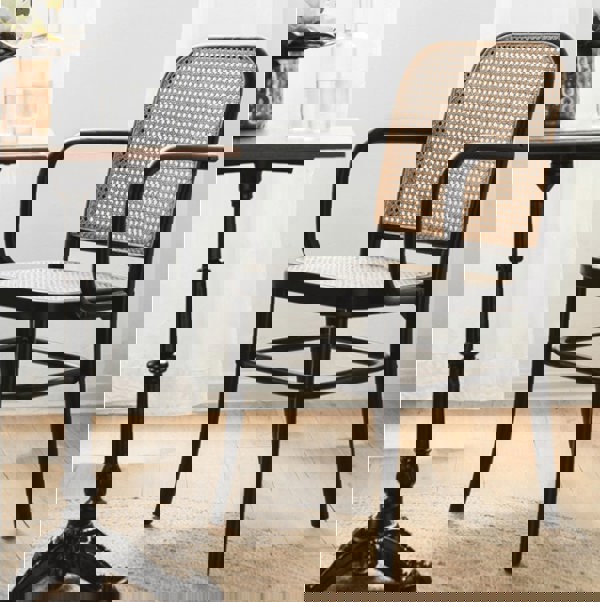 Paris G04 Rattan Dining Chair, Walnut-Weilai Concept-Weilai Concept