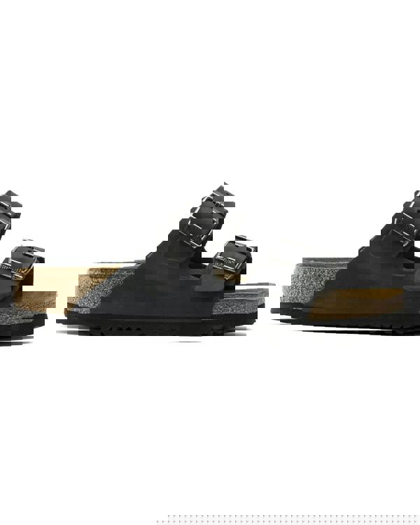 Birkenstock Arizona Soft Footbed Womens Oiled Leather Sandals - Black - CHO - Designer Womens Sandals