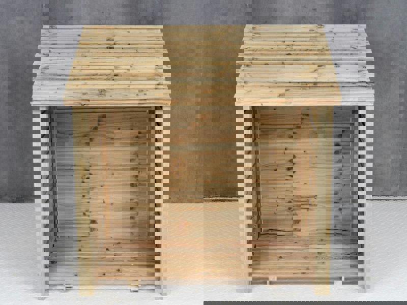 Arbor Garden Solutions Wooden Log Store (W-119cm, H-118cm, D-71cm)