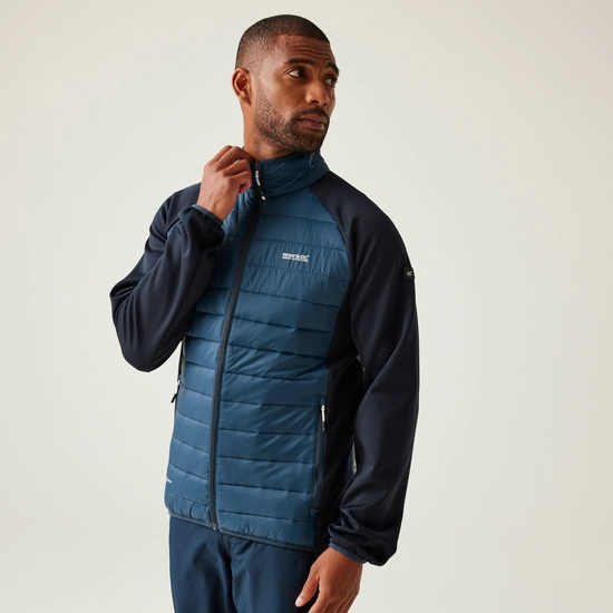 Regatta Mens Clumber IV Full Zip Hybrid Jacket - Moonlight Denim/Navy