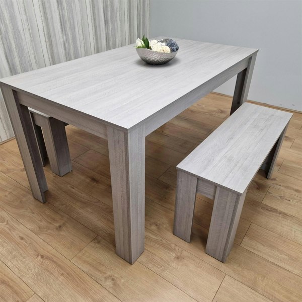 Kosy Koala Dining Table Set with 2 Benches Dining Room and Kitchen table set of 2