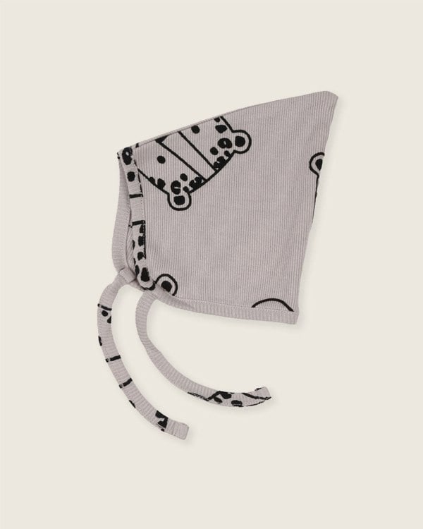 Grey Leopard Face Print Bonnet - image 5