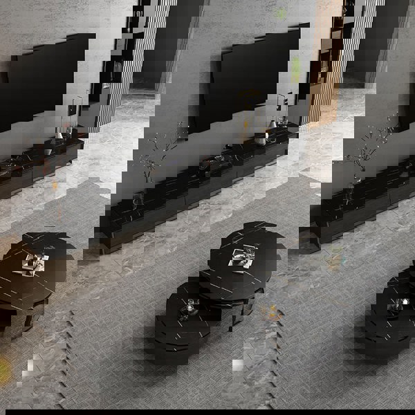 Vasagle Living Room Set, Vasagle TV Stand With Coffee Table, Sintered Stone-Ritconcept-Rit Concept