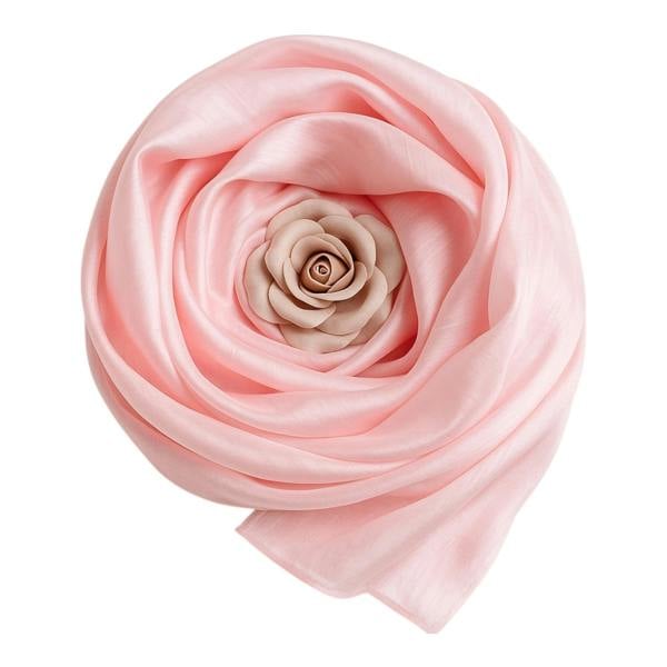 Blush Pink Silk Scarf – Hand-Dyed Mulberry Silk, Bridesmaid & Mother of the Bride Wrap
