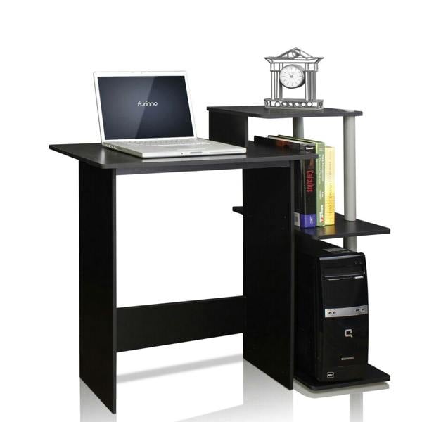 WALPLUS Premium Desk | Efficient Home Laptop Notebook Computer Desk,Black/Grey, /GY for Smart Space Utilization | 11192BK