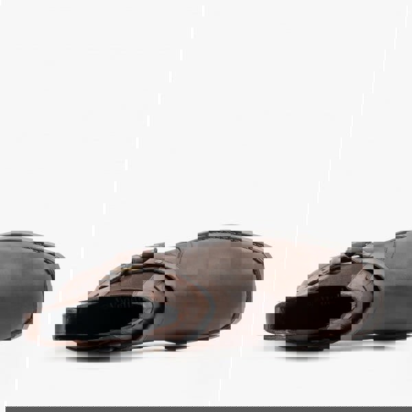 Woodland HARLEY Mens Leather Ankle Biker Cowboy Boots Brown