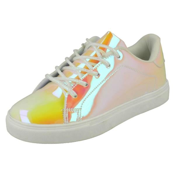 Spot On Girls Spot On Casual Hologram Trainers