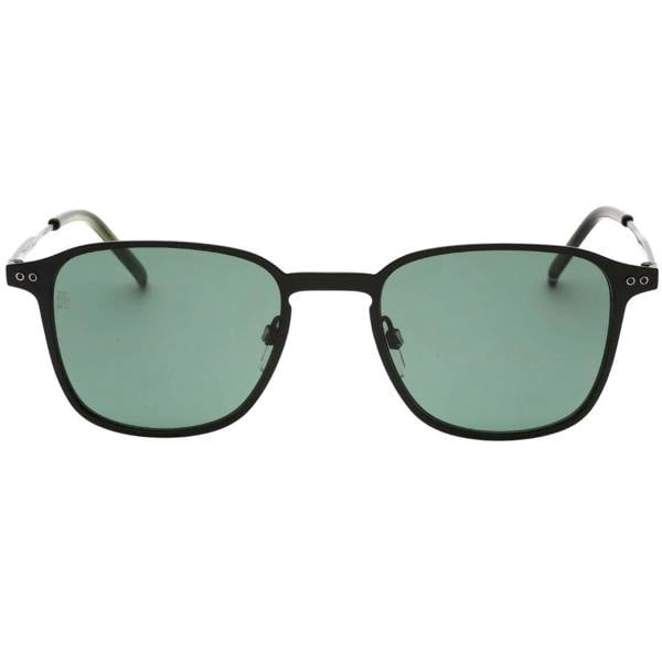 Tommy Hilfiger Mens Matte Sunglasses - Black/Green - 