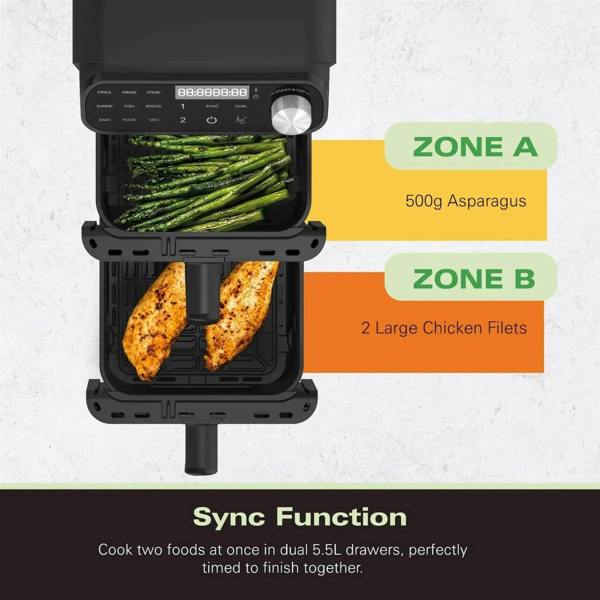 Hamilton Beach XXL Dual Stack 2 Drawer Air Fryer - Hamilton Beach UK