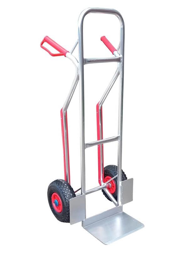 Bristol Tool Company 1894 HT1878 Dual Handled Aluminium Sack Truck - Puncture-Proof Wheels with Large Toe, 150kg Capacity