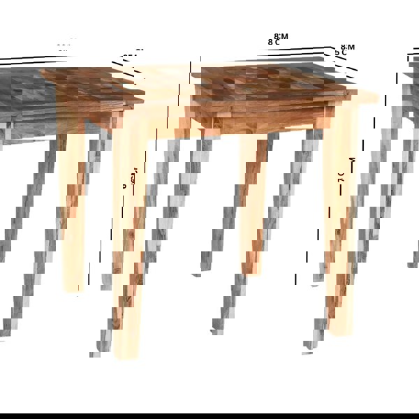 IH Design Dahila Reclaimed Boat Small Dining Table