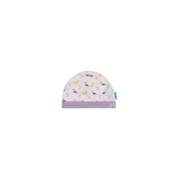 Luca and Rosa Duck Print Lilac Baby Girls Hat Set