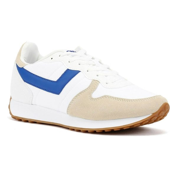 Pony Express White/Electric Blue Trainers