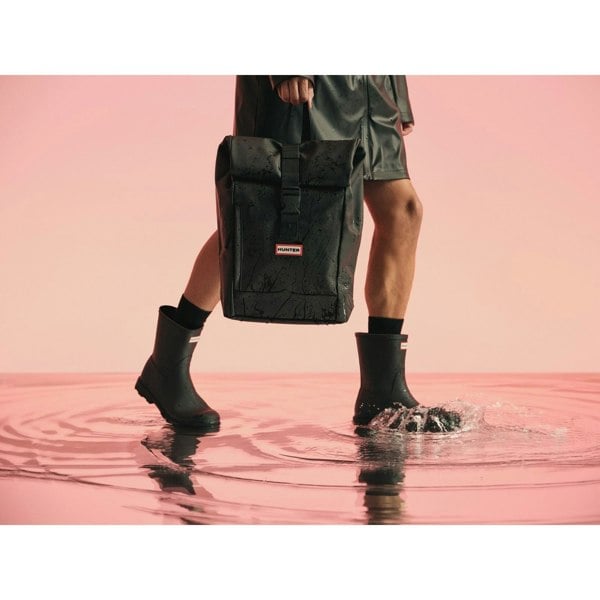 Hunter Downpour Short Boot Rubber Men's Wellington Boots - Black