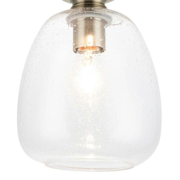 COSYLYTE Buxton Bathroom Bubble Glass Ceiling Light