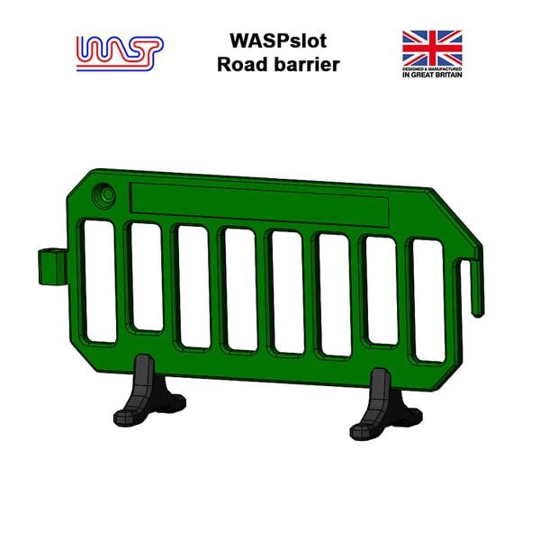 MCSlots Slot Car Trackside Scenery Green Road Barriers x 8 1:32 Scale WASP
