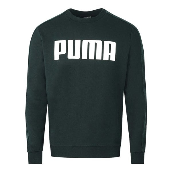 Puma Velvet Taped Logo Sweatshirt - Black