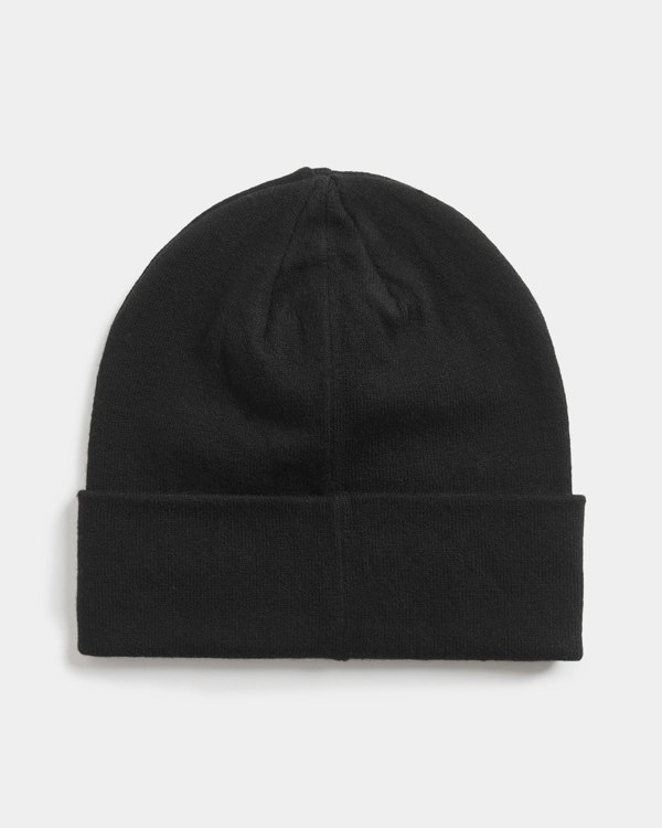 Lyle & Scott Cotton Merino Beanie - Z865 Jet Black