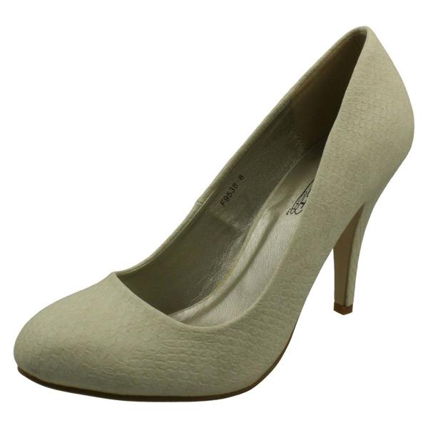 Spot On Ladies Spot On High Heel Court Shoe