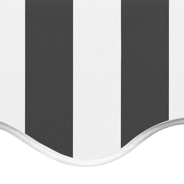 Berkfield Replacement Fabric for Awning Anthracite and White 4x3.5 m