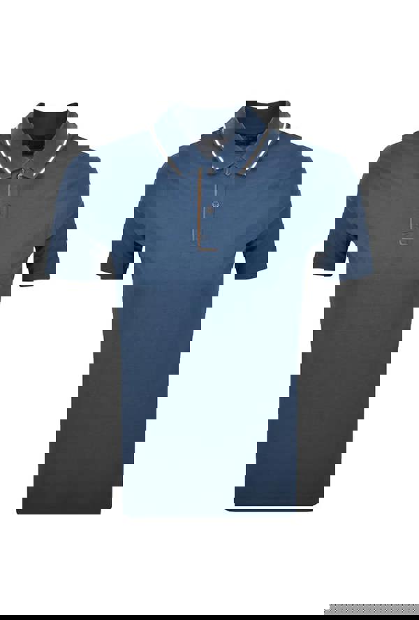 Paul & Shark Moon Badge X-Soft Cotton Pique Polo Shirt