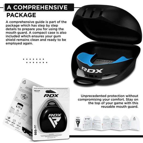 RDX Sports MOUTH GUARD ADULT BLUE