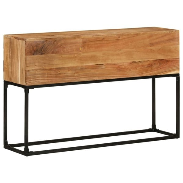 Berkfield Console Table 120x30x75 cm Solid Acacia Wood