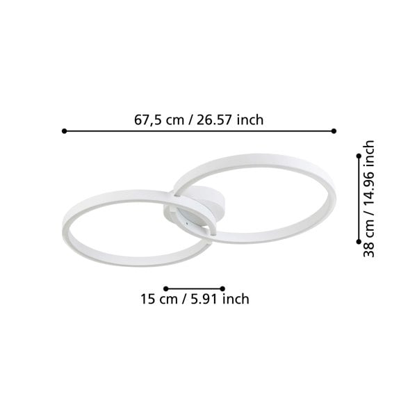 EGLO Amandolo White LED Ceiling Light