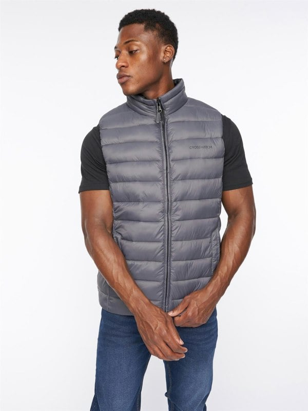 Crosshatch Gattering Gilet Charcoal
