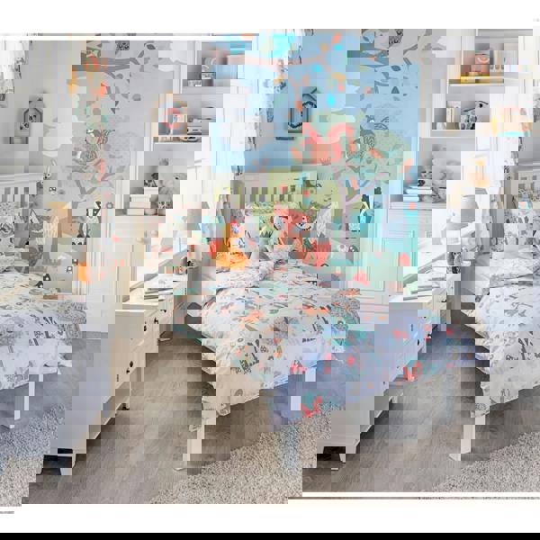 Riva Home Woodland Pencil Pleat Curtains - Multicolour