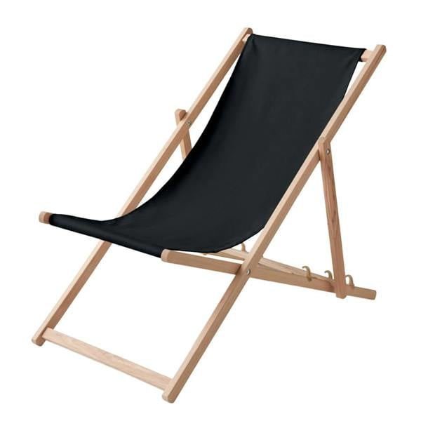 MidOcean Honopu Wood Folding Chair - Black - 