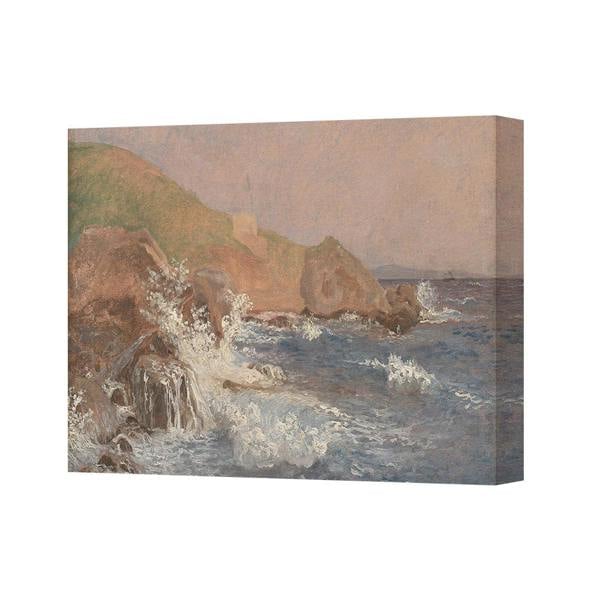 Benjamin Tate Design Canvas Wall Art Seascape Coastal Cliffs Ocean Waves