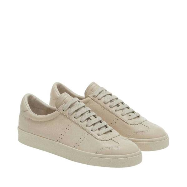 Superga Womens/Ladies 2843 Club S Cap Prime Tumbled Leather Trainers - Total Fog - 
