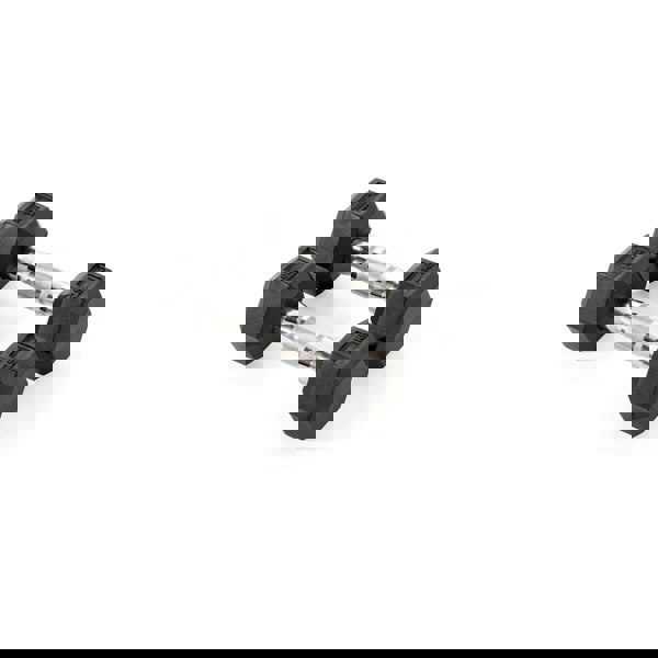 York Fitness Rubber Hex Dumbbells 2 x 2.5kg