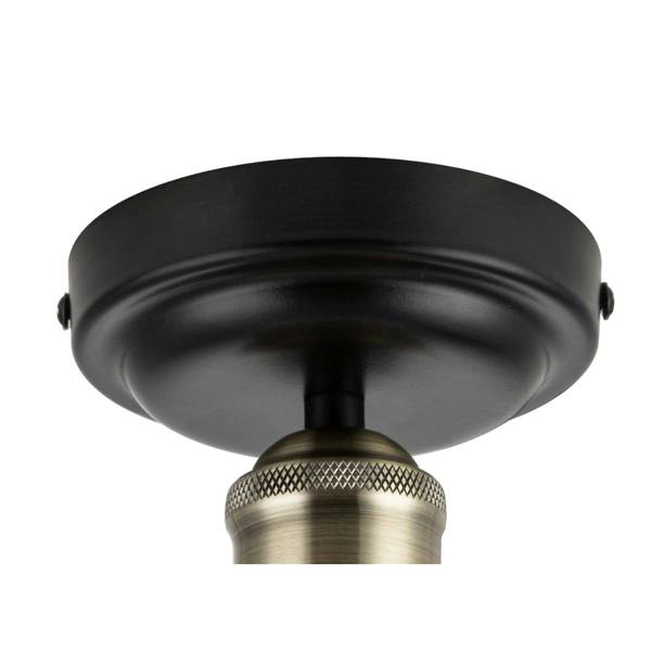 COSYLYTE Auburn Bathroom Faceted Glass Ceiling Flush Light