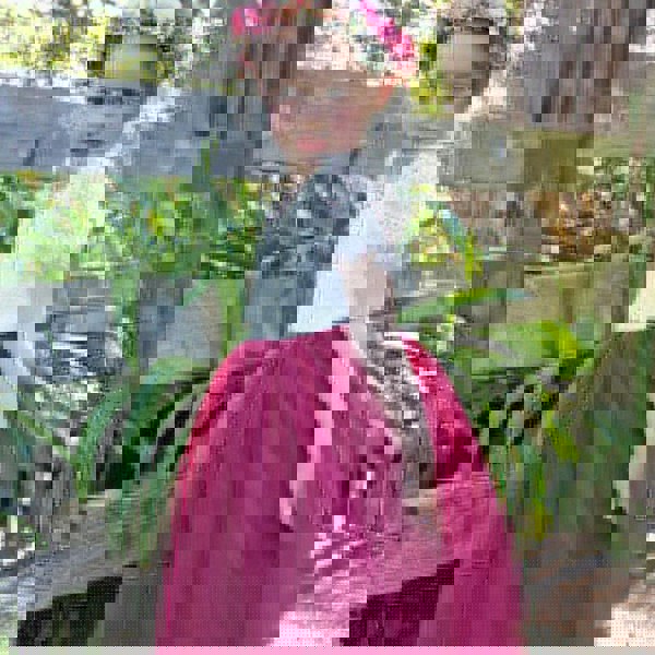 Bohemian Flutter Dress - Burgundy - UK Flower Girl Boutique