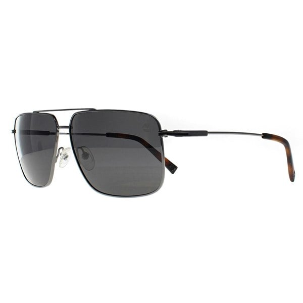 Timberland Sunglasses TB9292 06D Shiny Dark Nickeltin Smoke Polarized