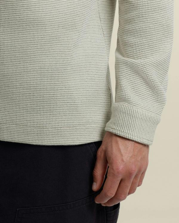 Larsson & Co Aarhus - Textured Long Sleeve Polo Shirt