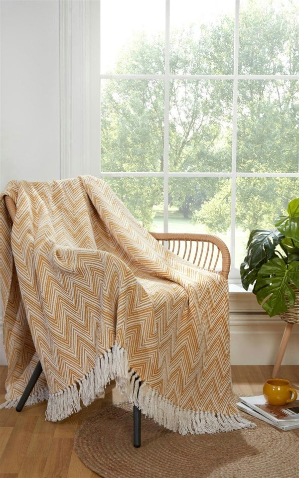 Portfolio Living Chester Herringbone Throw