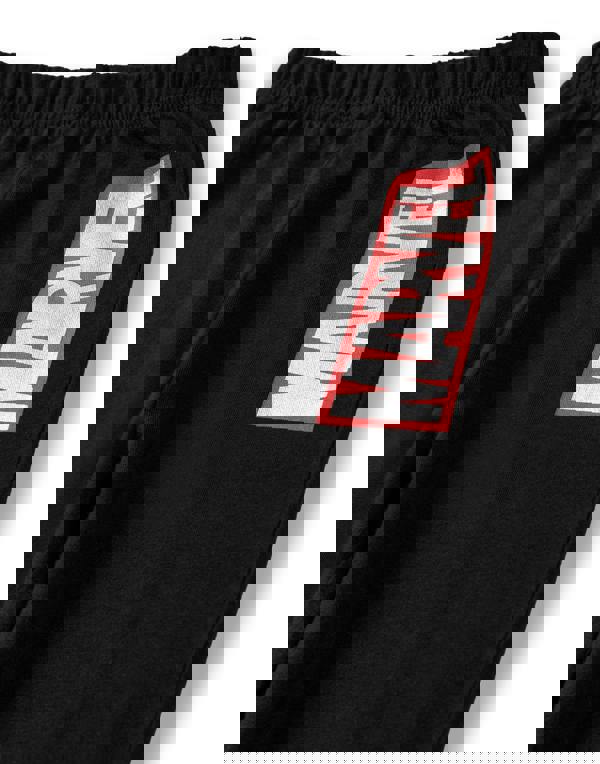 Marvel Boys Black Front Print Long Sleeve Long Leg Pyjama Set