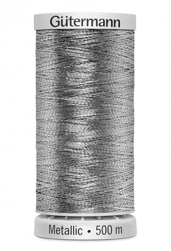 Gutermann Sulky Metallic Embroidery Thread 500m Polyamide, Polyester Thread Suitable For Embroidery