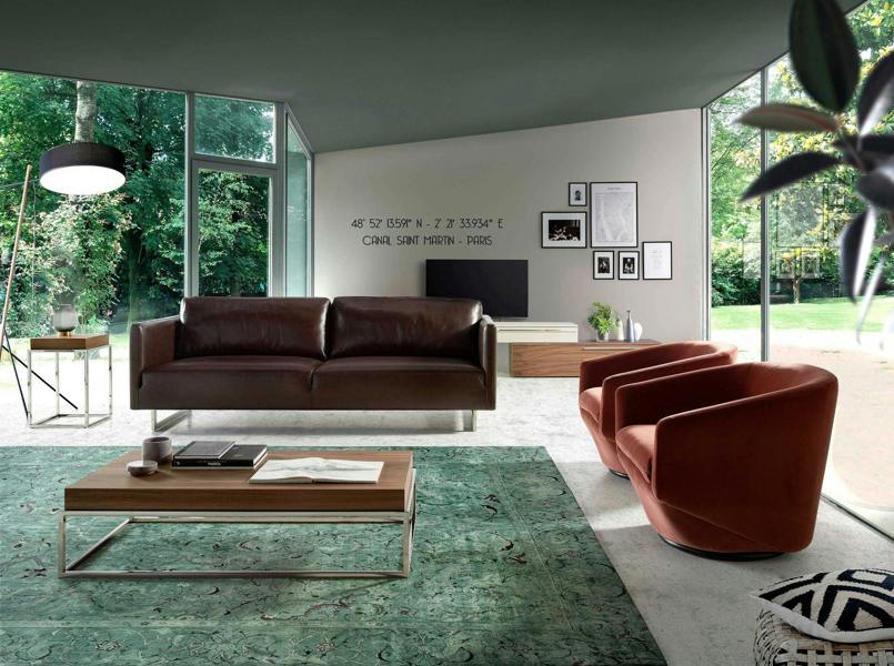 Angel Cerdá Peach velvet swivel armchair 5041
