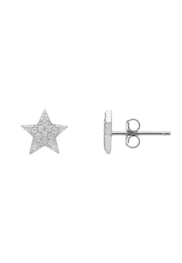 Push backing of the earrings.