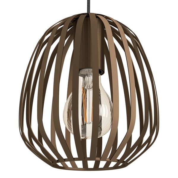 EGLO Espinal Bronze Steel Caged Style Contemporary 3-Light Pendant