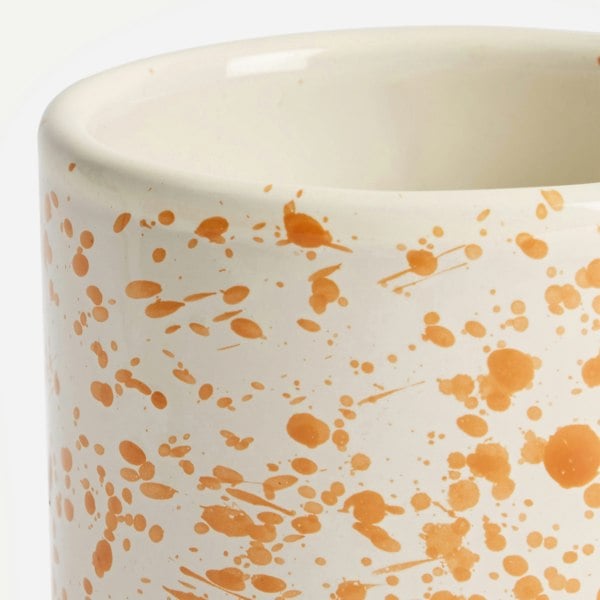 Hot Pottery Coffee Mug Burnt Orange