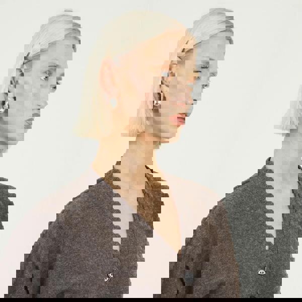 Brave Soul Grey Long Sleeve Button Down Top With Pleats - Grey Image 4