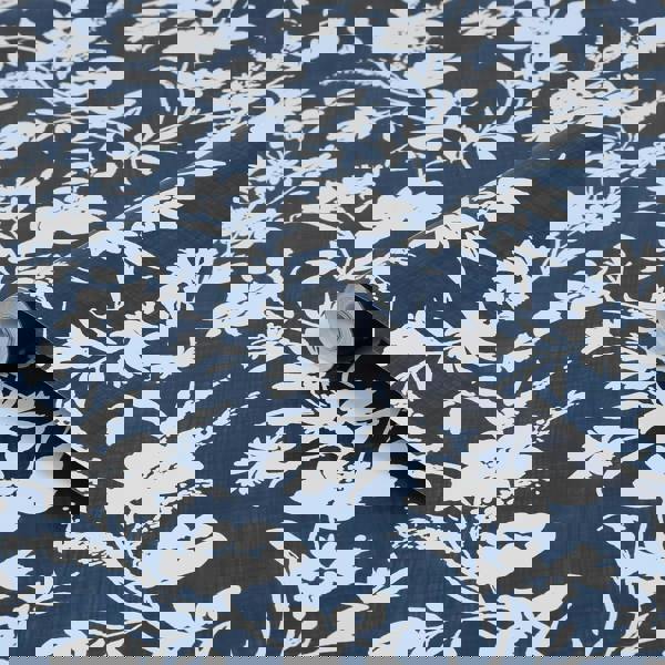 Laura Ashley Rye Wallpaper - Midnight Seaspray Blue - 10m