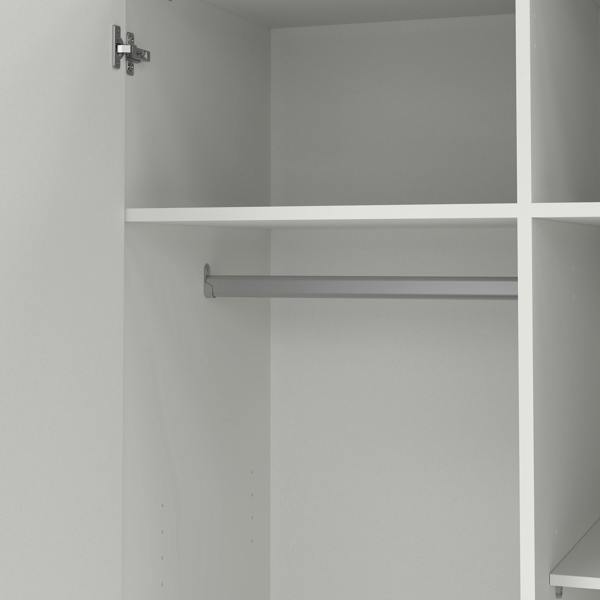 Furniture To Go Sprint Wardrobe with 2 Doors + 3 Drawers in White