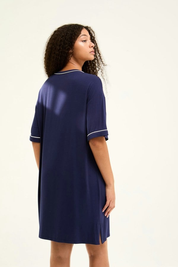 Bamboo Classic Tee Dress in Midnight - Wholesale - Nightgowns