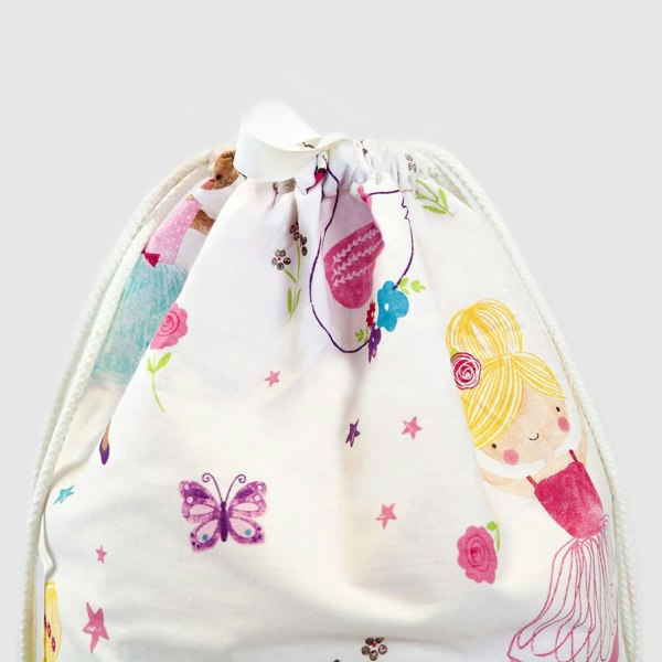 Isabella Ballerina Toy Storage Bag - Happy Linen Company